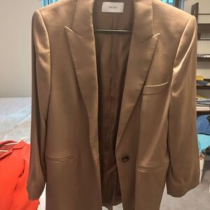 Reiss Camel Tan Single-Breasted Blazer
